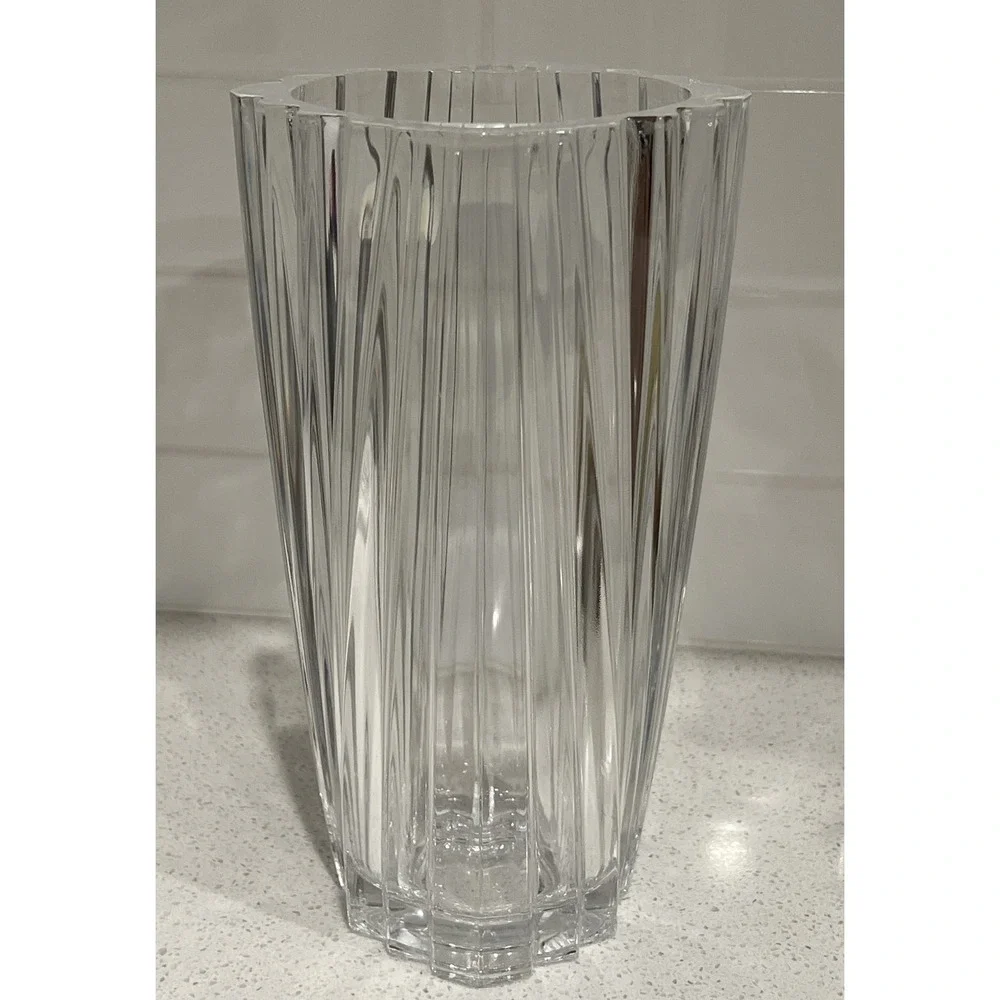 Cristal d'Arques Nocturne Vase 6 Pounds Of Solid Crystal 4